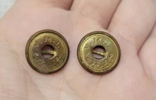 Dug (yes!) Slightly Post-War Virginia Military Institute 16mm Suspender buttons