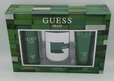 Guess Man 3pc Set 2.5 oz EDT Spray 6.7 oz Shower Gel 6 oz Body Spray 