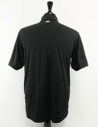 Adidas Men Golf Shirt, Size Medium, black, polyester - Picture 2 of 5