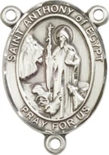 St. Anthony of Egypt Centerpiece ONLY - Choose Metal Make Your Rosary