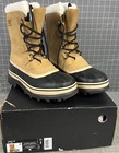 Sorel Caribou Men’s Waterproof Insulated Boots Buff & Black Size 8