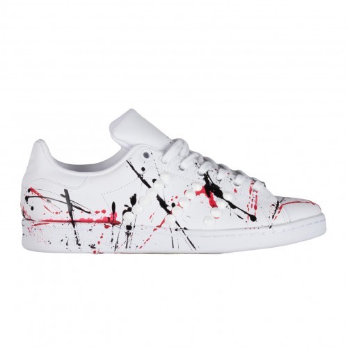 Adidas Stan Smith Borchie Bianche Schizzi Neri Rossi Scarpe ORIGINALI 100%  ® ITA | eBay