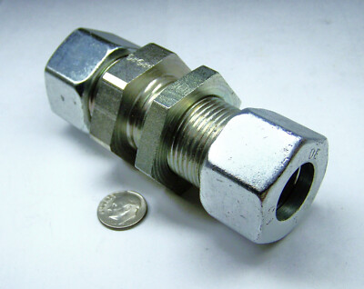 PARKER SV20SCF NEW STEEL 20MM OD S TUBE EO 24* CONE BITE UNION COUPLING W/ NUTS