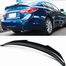 Rear Trunk Spoiler Wing for 14-23 Infiniti Q50 carbon fibre Highkick Duckbill