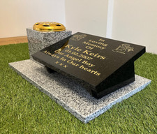 Grave Plaque Personalised Memorial stone and vase Gravestone Plaque headstone