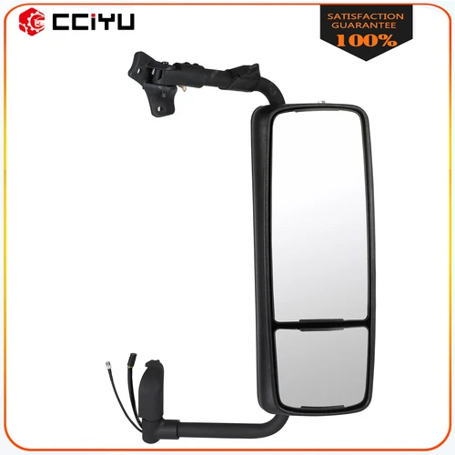 Truck Mirror Complete Door Black Passenger Side For 2004-2017 Volvo VNL