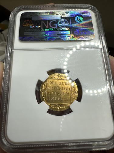 1840(torch) Netherlands Ducat “ST Petersburg” Mint NGC MS64 TOP POP Rare - Picture 2 of 2