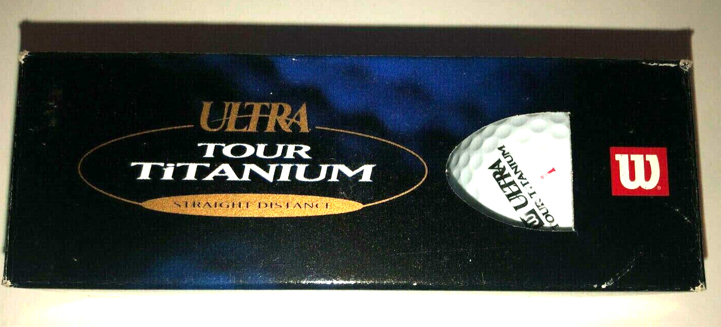 3 Wilson Golf Balls Ultra Tour Titanium Straight Distance New 1 2 3 Pack