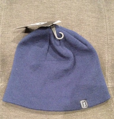 PGA TOUR Men's Knit Beanie Hat Insulated Skull Cap Navy Blue One Size