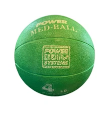Power Med-Ball 4 LBS Workout Medicine Ball Green Power Systems
