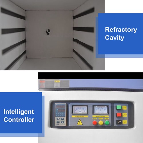 Laboratory 1L Benchtop Muffle Furnace 1200℃ Material Sintering & Analysis PID - Picture 8 of 13