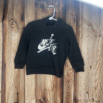 Nike Air Jordan Hoodie Baby Infant 24 Months Black Sweater Pullover Sweat  Shirt