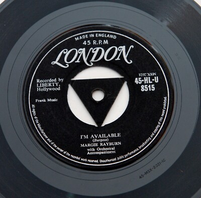 Margie Rayburn  - I'm Available - Single 7'' - UK - 1957 - London Rec.