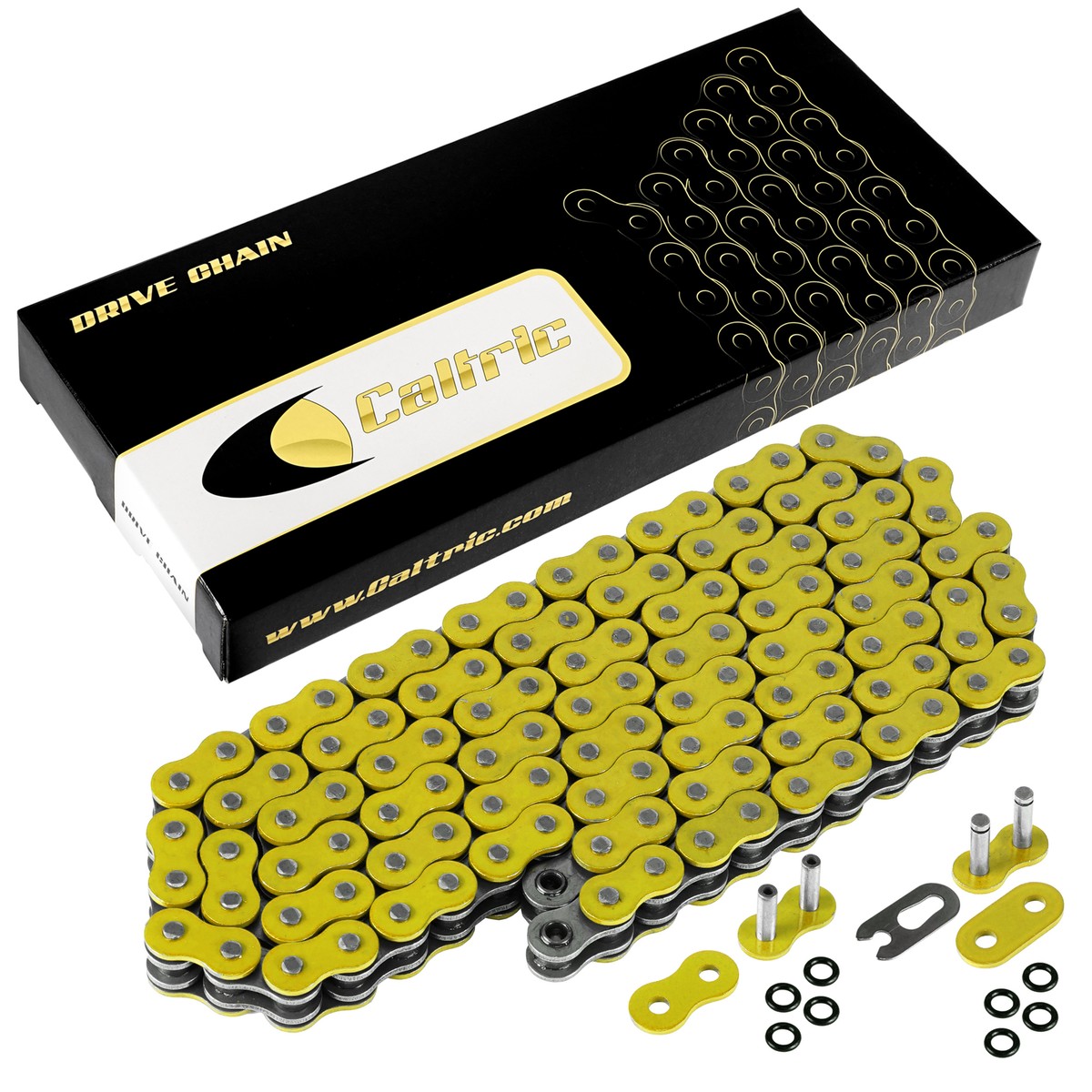 O-Ring Yellow Drive Chain for Kawasaki ZX14 ZX-14 Ninja ZZR1400