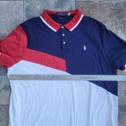 Polo Ralph Lauren Short Sleeve Shirt Men Size 2XL Classic Fit Pony Colorblock - Picture 2 of 7