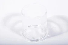 quartz tube sleeve with flange, D=80x5mm, flange-D=85mm, L=90mm - NEW