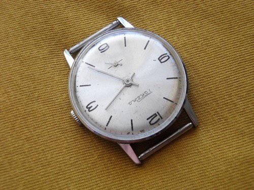 RAKETA Rare 1960's Silver dial mechanical 16 jewels Vintage USSR men's watch - Bild 3 von 6