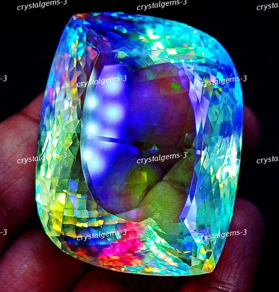 Certified Rainbow Mystic Quartz Loose Gemstone Fancy Shape Between 260 to 270 Ct - Image 4 of 4