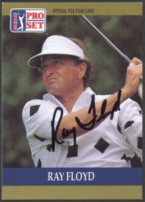 Ray Floyd #17 signed autograph auto 1990 Pro Set Golf Trading Card