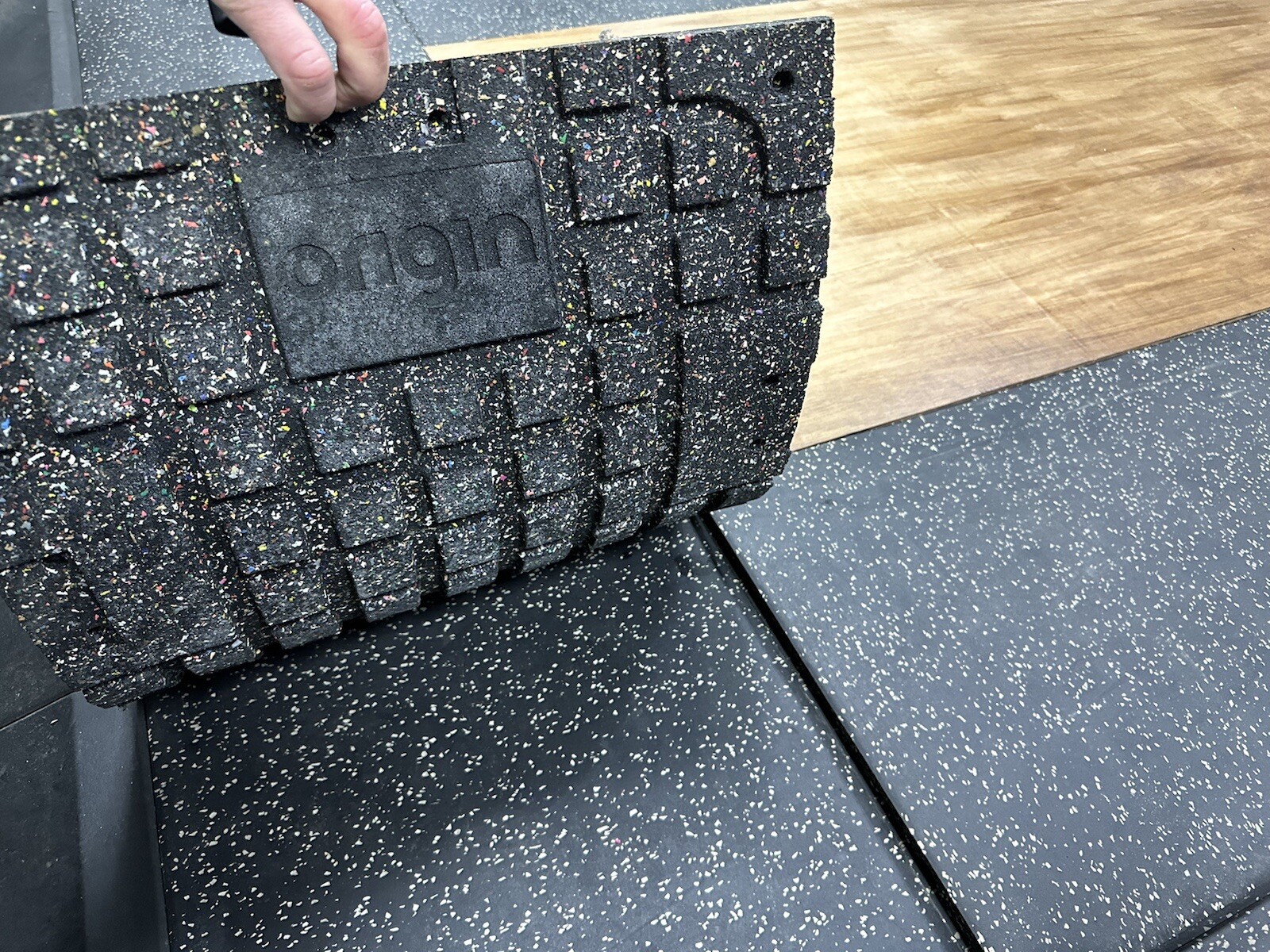 Olympic Weightlifting Platform 20mm Rubber Wooden Flooring Home Gym