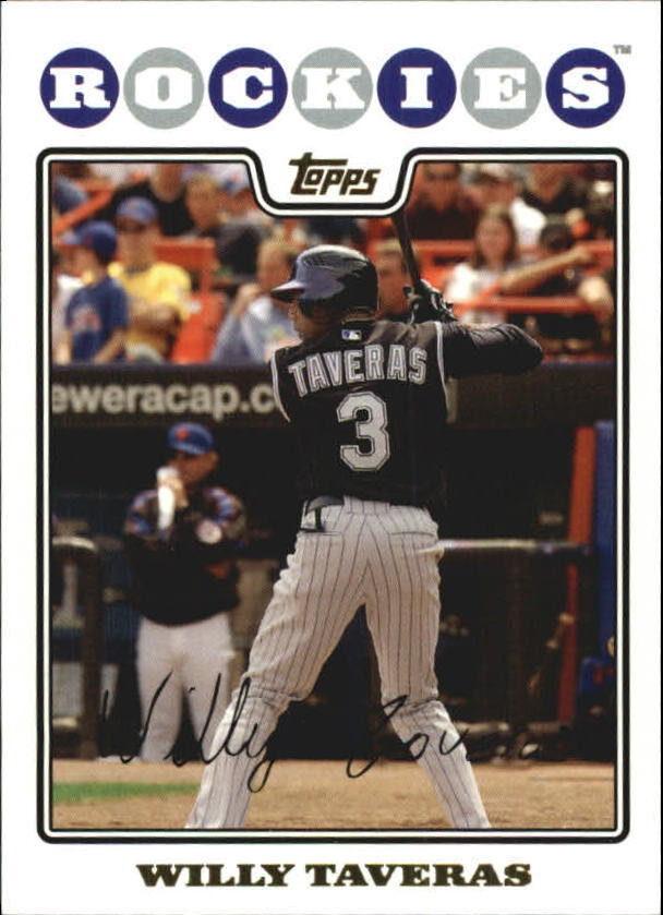 2008 (ROCKIES) Topps Gold Foil #376 Willy Taveras