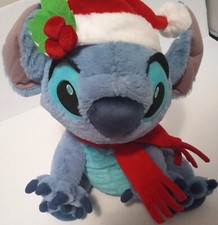 Disney Parks Stitch Christmas Holiday 12" Plush Used,No tags,In Great Con, soft