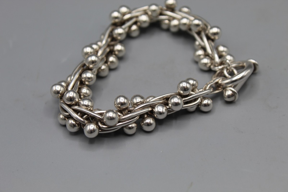 アクセサリー Mexico Vintage Silver DNA Bracelet 65g VINTAGE