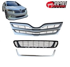 New Front Bumper Upper Lower Grille Set For Venza 09-16 3pcs New Front Bumper Upper Lower Grille Set For Venza 09-16 3pcs