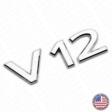 Mercedes-Maybach V12 Turbo AMG Side Fender Emblem Nameplate Badge Sport Chrome