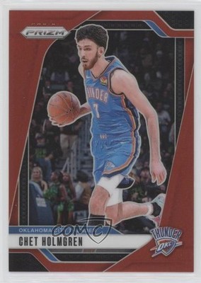 2024-25 Panini Prizm Red Prizm 124/299 Chet Holmgren #17 14t3