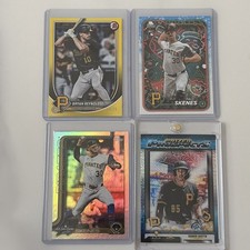 Pittsburgh Pirates 4 Card Lot - Connor Griffin Paul Skenes, Bryan Reynolds /75