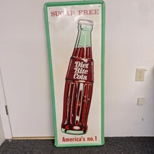 Vintage Sugar Free Diet Rite Cola America's No. 1 Soda Metal Sign
