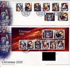 GB 2020 CHRISTMAS  FDCS X2