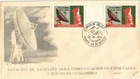 Dr Jim Stamps Colombia Airmail Choconta Communication Satellite Station Fdc