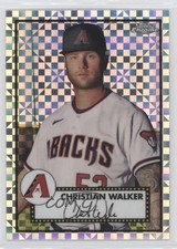 2021 Topps Chrome Platinum Anniversary X-Fractor Christian Walker #353 d4f