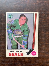 1969-70 O-Pee-Chee hockey OPC #145 Bill Hicke - Oakland Seals EX