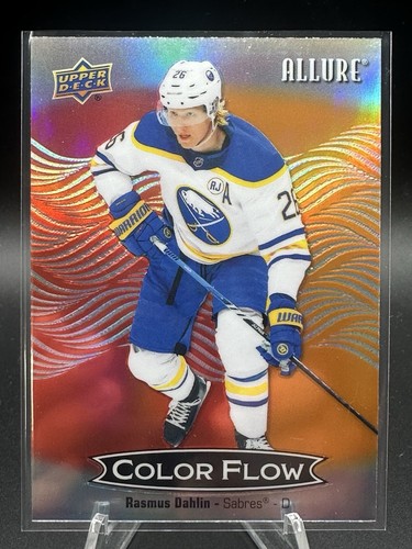 2024-25 Upper Deck Allure Color Flow Red Orange Rasmus Dahlin #CFL-47