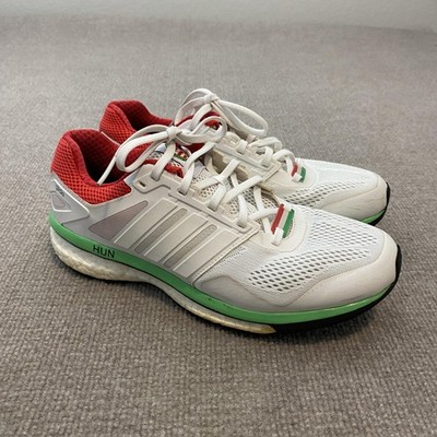 Hungary Euro Shoes Mens 8 White Red Green Soccer Adidas Supernova Glide Boost