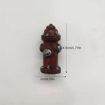 Mini Resin Figure Mental Psychological Sand Table Game Box Fire Hydrant