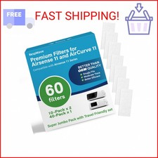 60-Pack Premium CPAP Filters Compatible with Airsense 11  Aircurve 11 Machines,