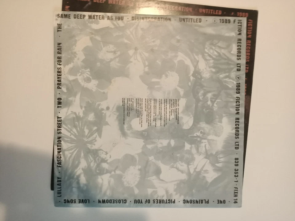 The Cure – Disintegration LP 1ST FICTION EU Vinile Vinyl - Image 4 of 4