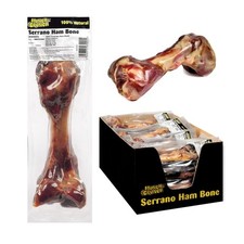 18 Serrano Ham Bones 100% Natural Cured Large Dog Bone Protein Treat Chew Snack