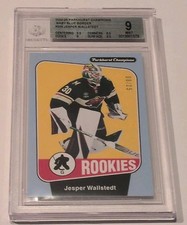 2024-25 Parkhurst Champions Jesper Wallstedt Baby Blue Border #256 8/25 BGS 9