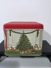 Potpourri Press Christmas Gathering Tin / Square Tin, Made in USA