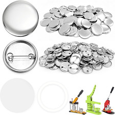 100 Set 32Mm/1.25 Inch Button Maker Supplies, 32Mm Button Supplies Parts, Appro
