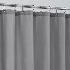 Waterproof Fabric Shower Curtain Liner - Soft  Light-Weight Cloth Shower Lin...