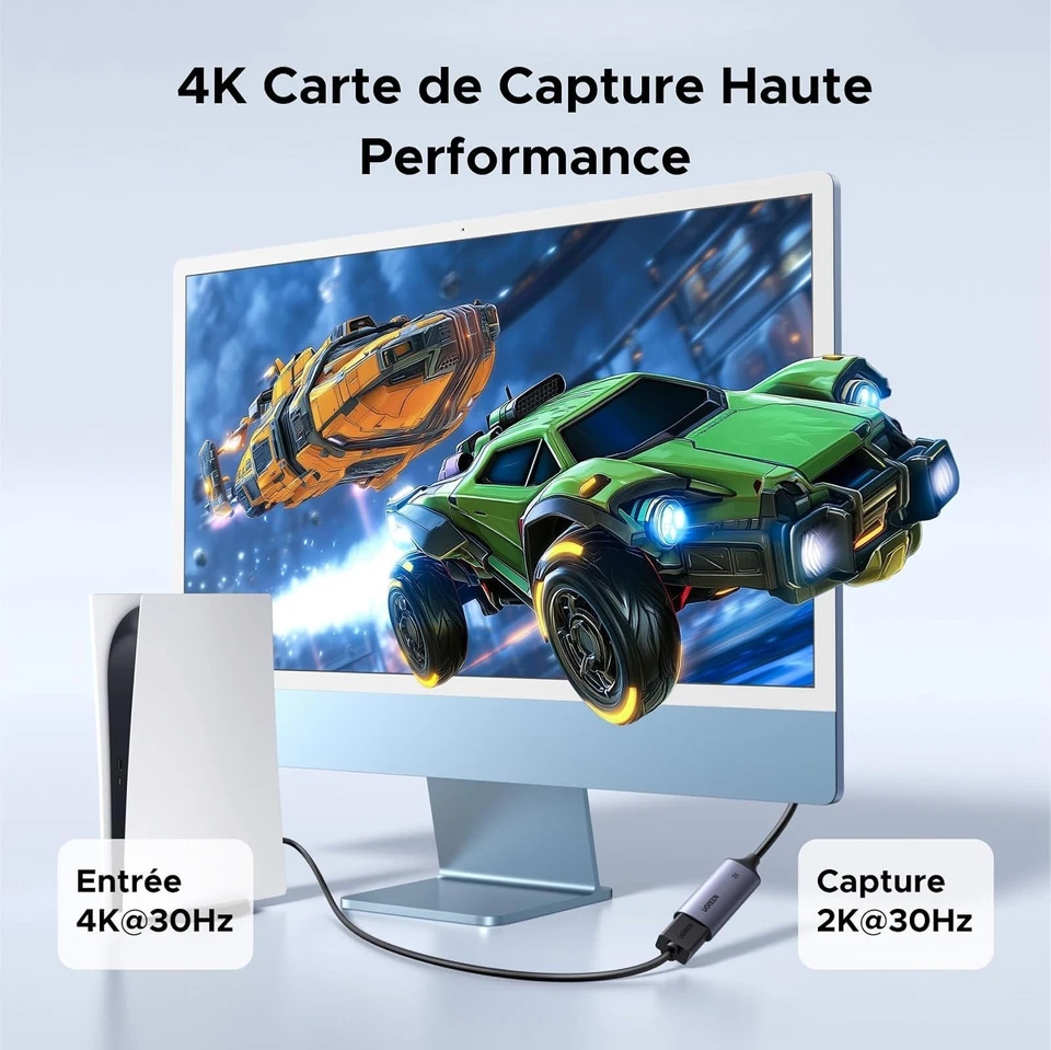 Carte capture vidéo HDMI 4K USB 3.0 UGREEN A+C - Photo 2/4