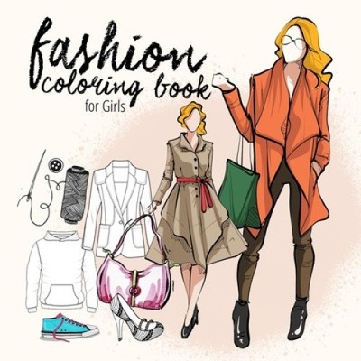 Fashion coloring book for teenagers Fashion Coloring Book Kids 10 up Fashion