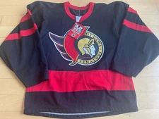 CCM Authentic 90's Ottawa Senators NHL Hockey Jersey Vintage Black SZ S-new