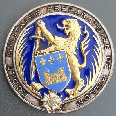 Abzeichen EMP BILLOM Emaille 1960 Militärschule Vorbereitung ORIGINAL BADGE